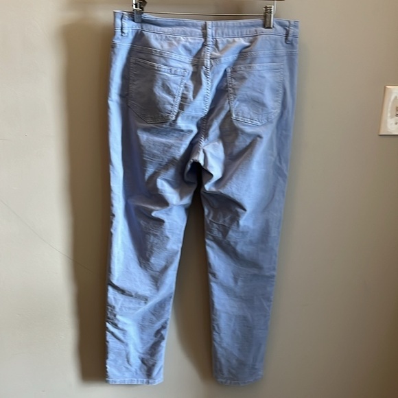 J. McLaughlin Watson Velvet Jeans Pants Baby Blue Size 12 - Picture 4 of 7
